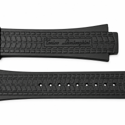 LOT OF 30 - NEW Tonino Lamborghini Black Rubber Watch Straps / Replacement Bands