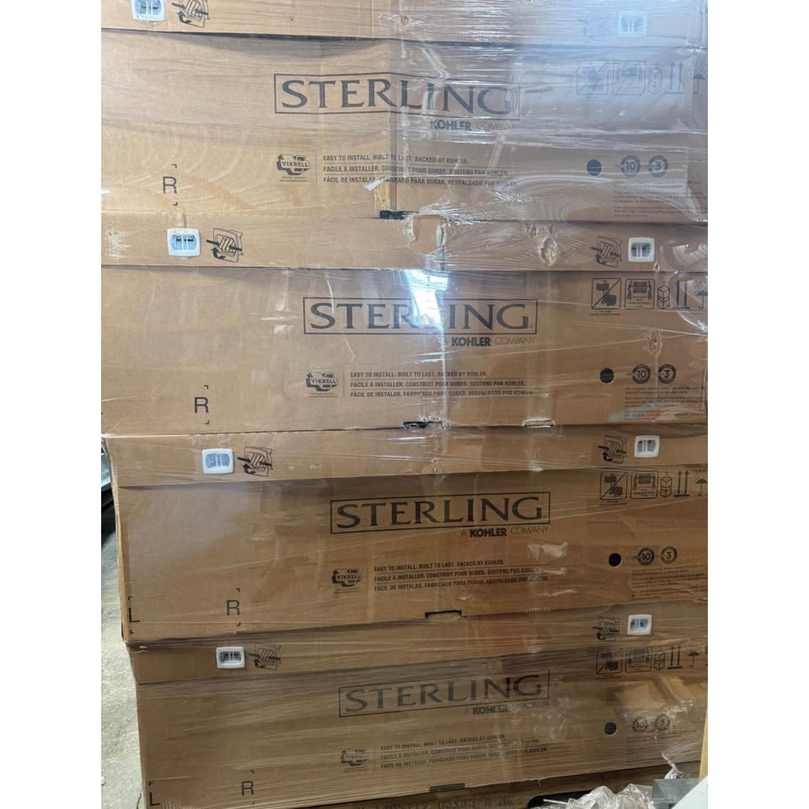 Springtown Location- Pallet of 4- 60 in. Right Drain Bathtubs