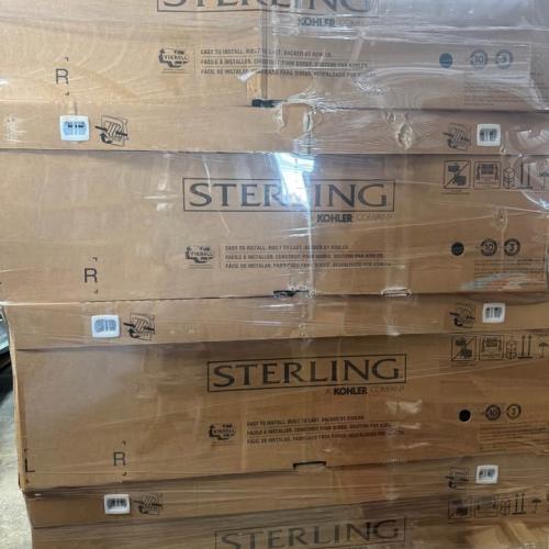 Springtown Location- Pallet of 4- 60 in. Right Drain Bathtubs