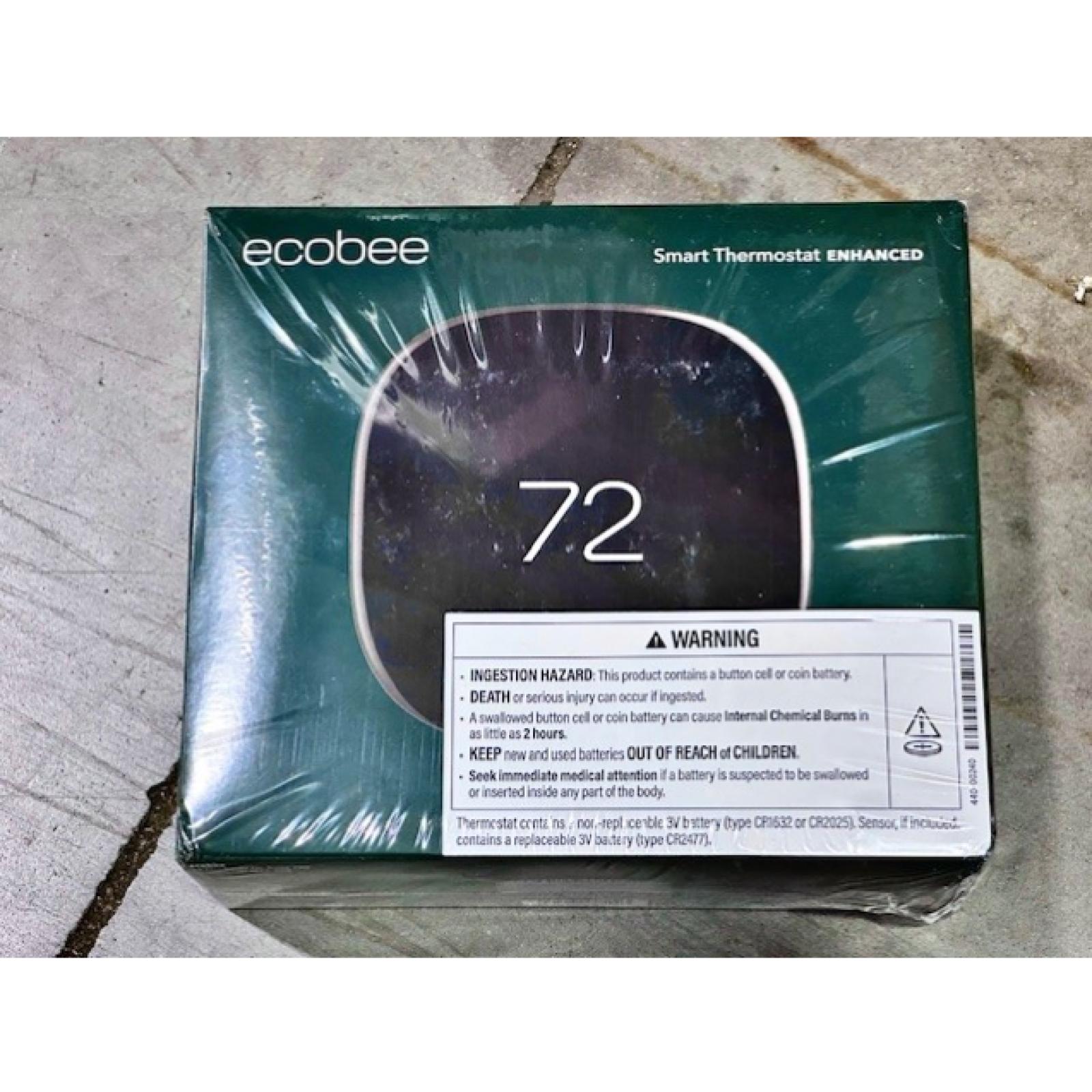 NEW! - ecobee Smart Thermostat Premium with Smart Sensor and Air Quality Monitor Wifi Works with Siri  Alexa  Google Assistant