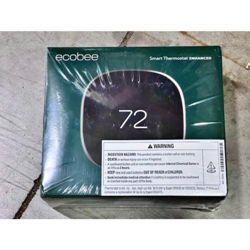 NEW! - ecobee Smart Thermostat Premium with Smart Sensor and Air Quality Monitor Wifi Works with Siri  Alexa  Google Assistant