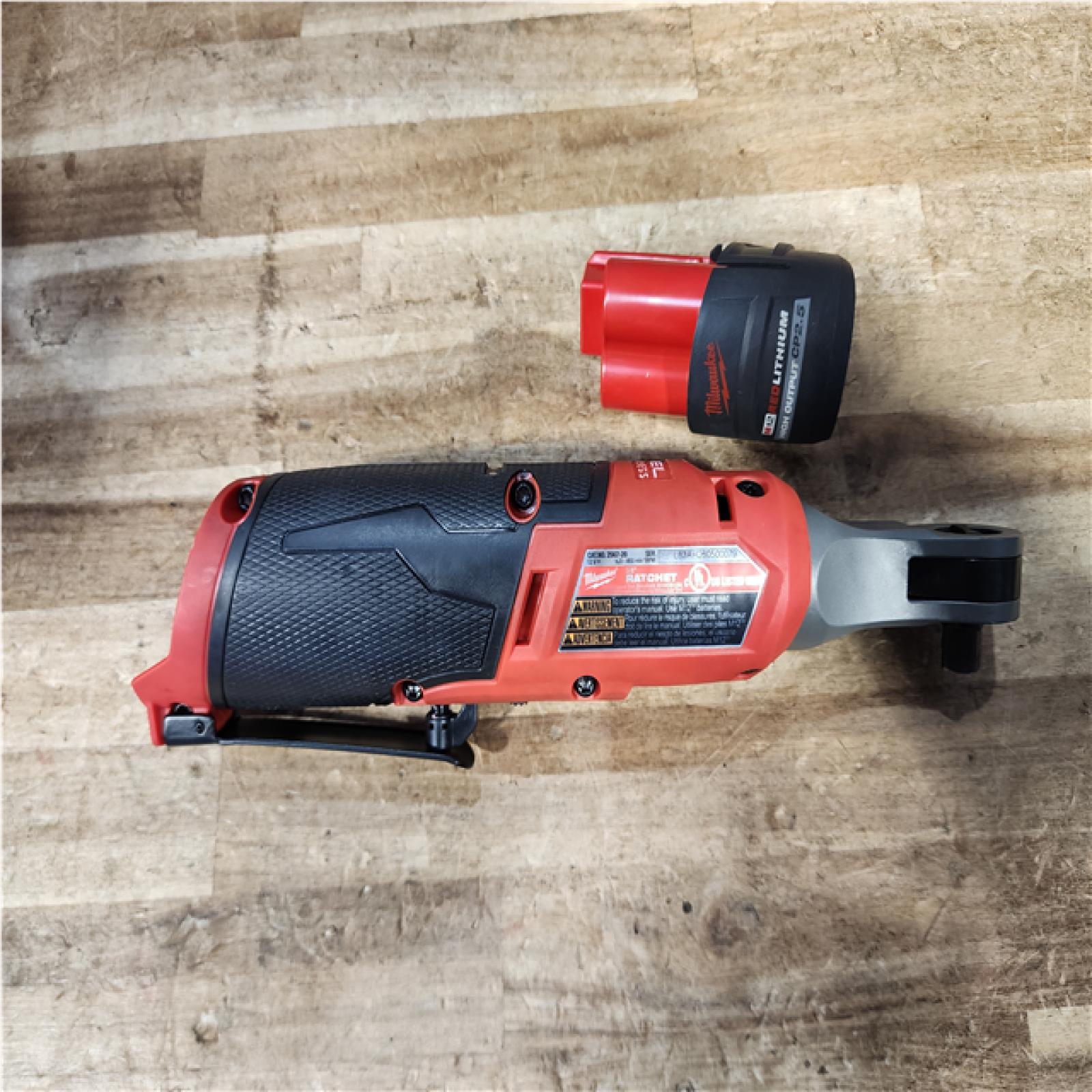 Houston Location AS-IS Milwaukee FUEL Ratchet and Battery