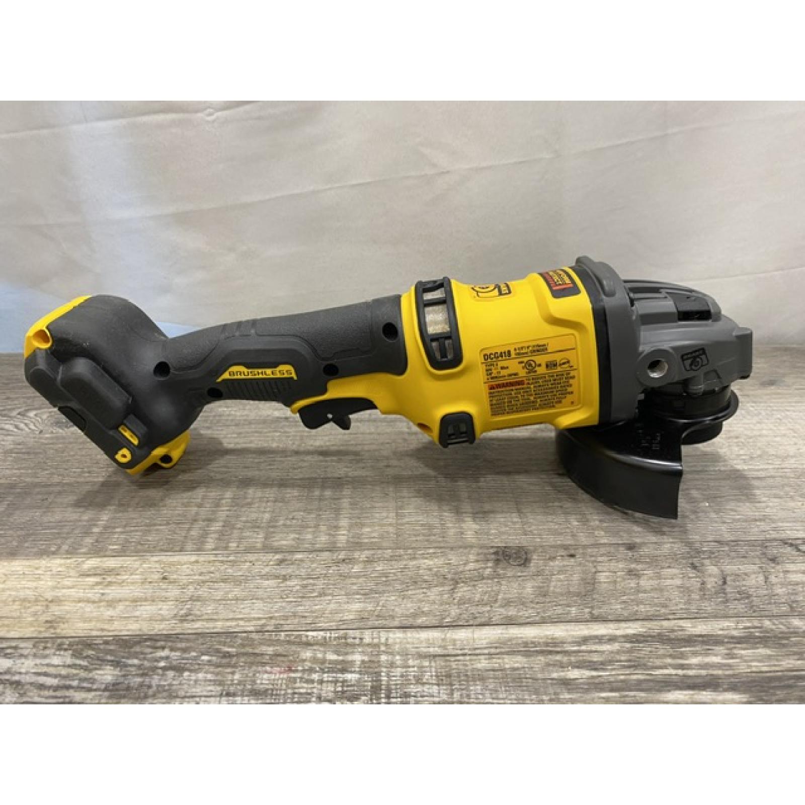 AS-IS DEWALT FLEXVOLT 60V MAX Cordless Brushless 4.5 in. to 6 in. Small Angle Grinder with Kickback Brake (Tool Only)