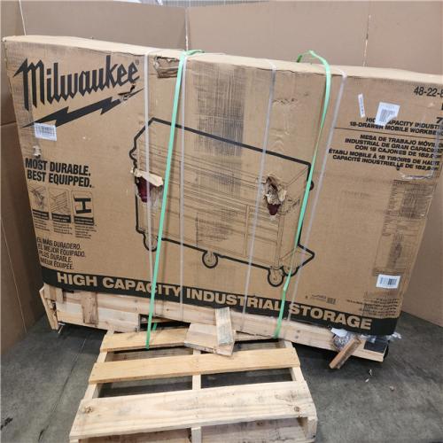 Phoenix NEW Milwaukee High Capacity 72 in. W x 22 in. D 18-Drawer Mobile Workbench with Solid Wood Top
