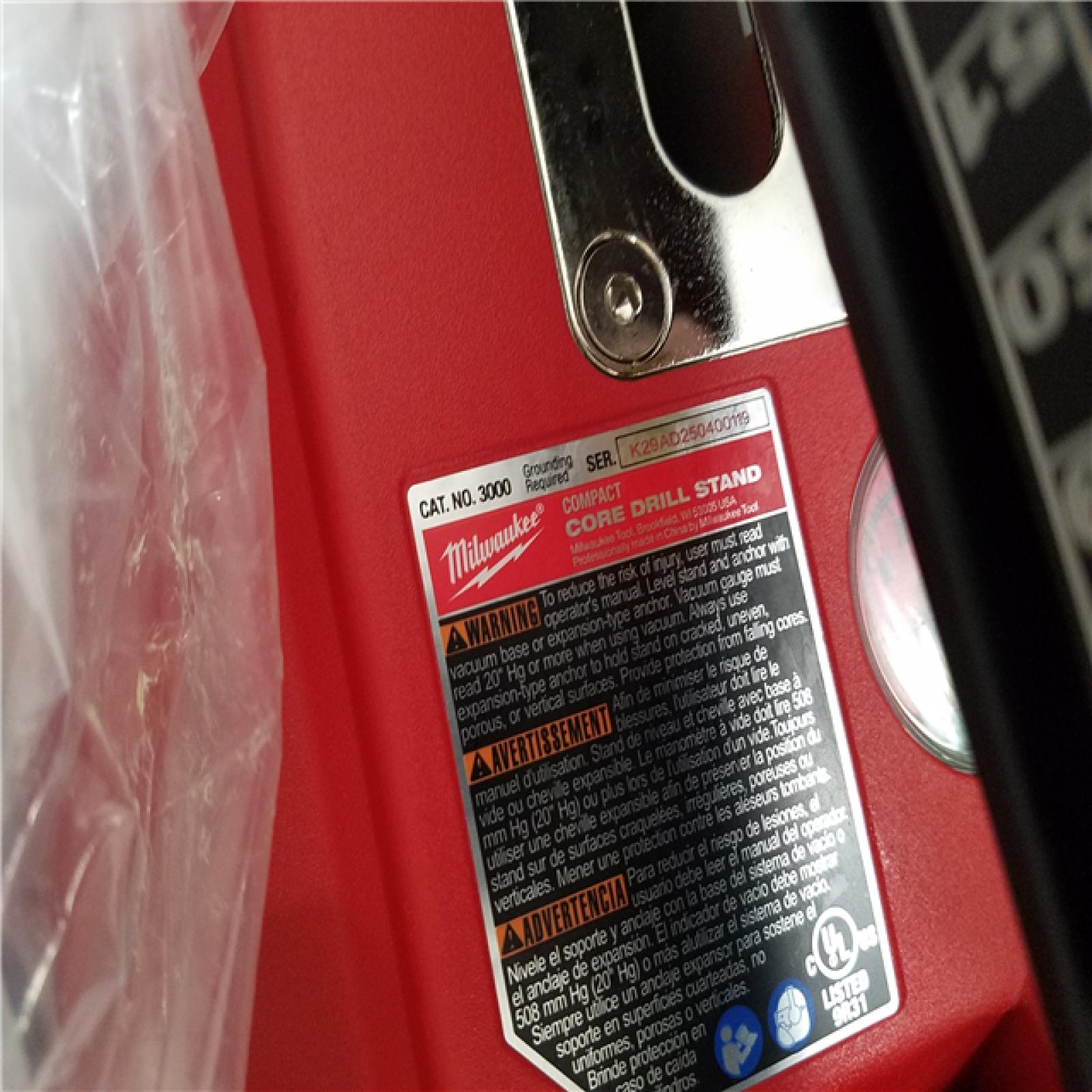 California NEW Milwaukee Compact Core Drill Stand