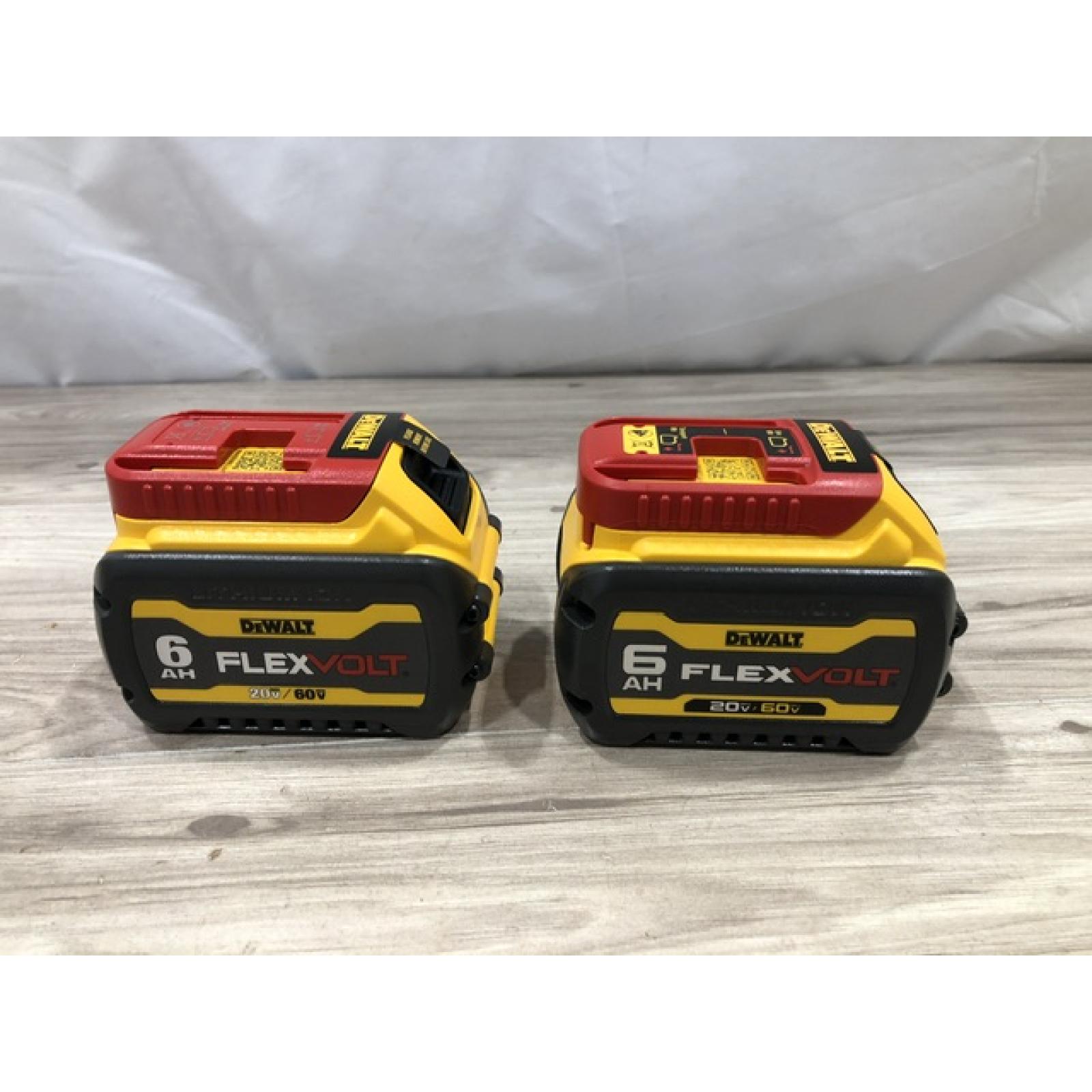 AS-IS DEWALT FLEXVOLT 20-Volt/60-Volt MAX Lithium-Ion 6.0Ah Battery Pack (2-Pack)