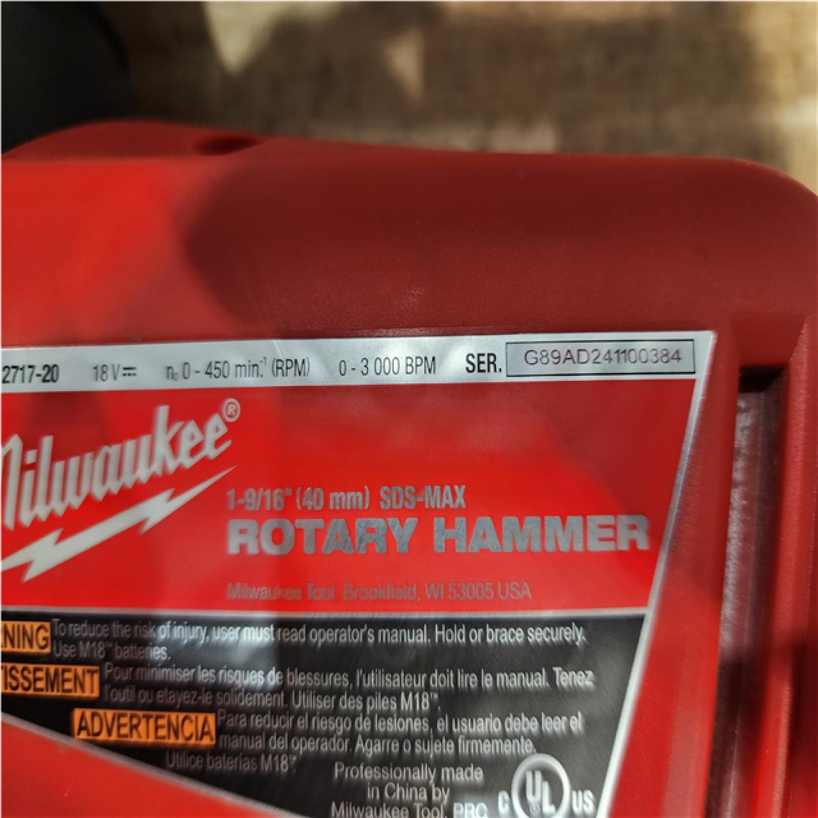 Houston Location Milwaukee FUEL Rotary Hammer