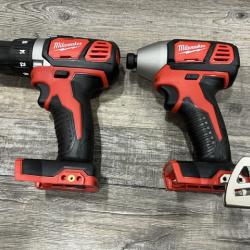 AS-IS Milwaukee 18V Lithium-Ion Cordless Drill Driver/Impact Driver Combo Kit
