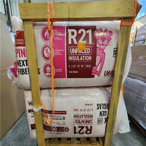 Phoenix AS-IS Owens Corning R-21 Kraft Faced Fiberglass Insulation Batt 23 in. x 93 in. (8-Bags)