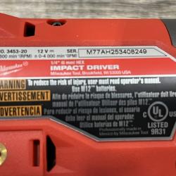 AS-IS Milwaukee FUEL 12-Volt Lithium-Ion Brushless Cordless Hammer Drill and Impact Driver Combo Kit