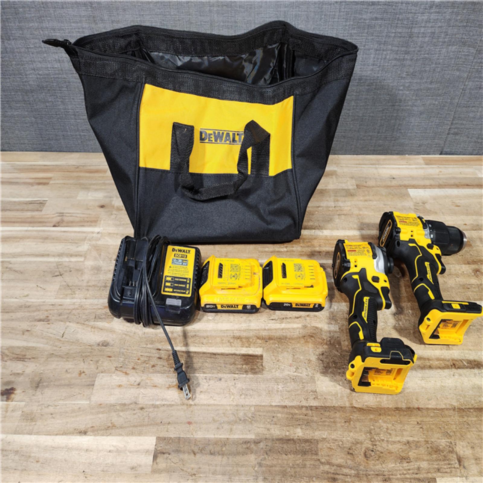 HOUSTON LOCATION - AS - IS DEWALT 2 TOOL COMBO KIT W/ (2) BATTERY & CHARGER