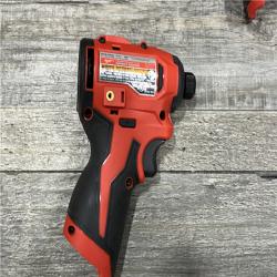 AS-IS Milwaukee 12-Volt Lithium-Ion Brushless Cordless Subcompact Drill and Impact Driver Combo Kit