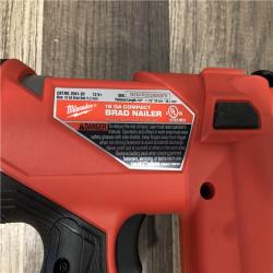 AS-IS Milwaukee FUEL 12-Volt Lithium-Ion Brushless Cordless 18-Gauge 1-1/2 in. Compact Brad Nailer (Tool Only)