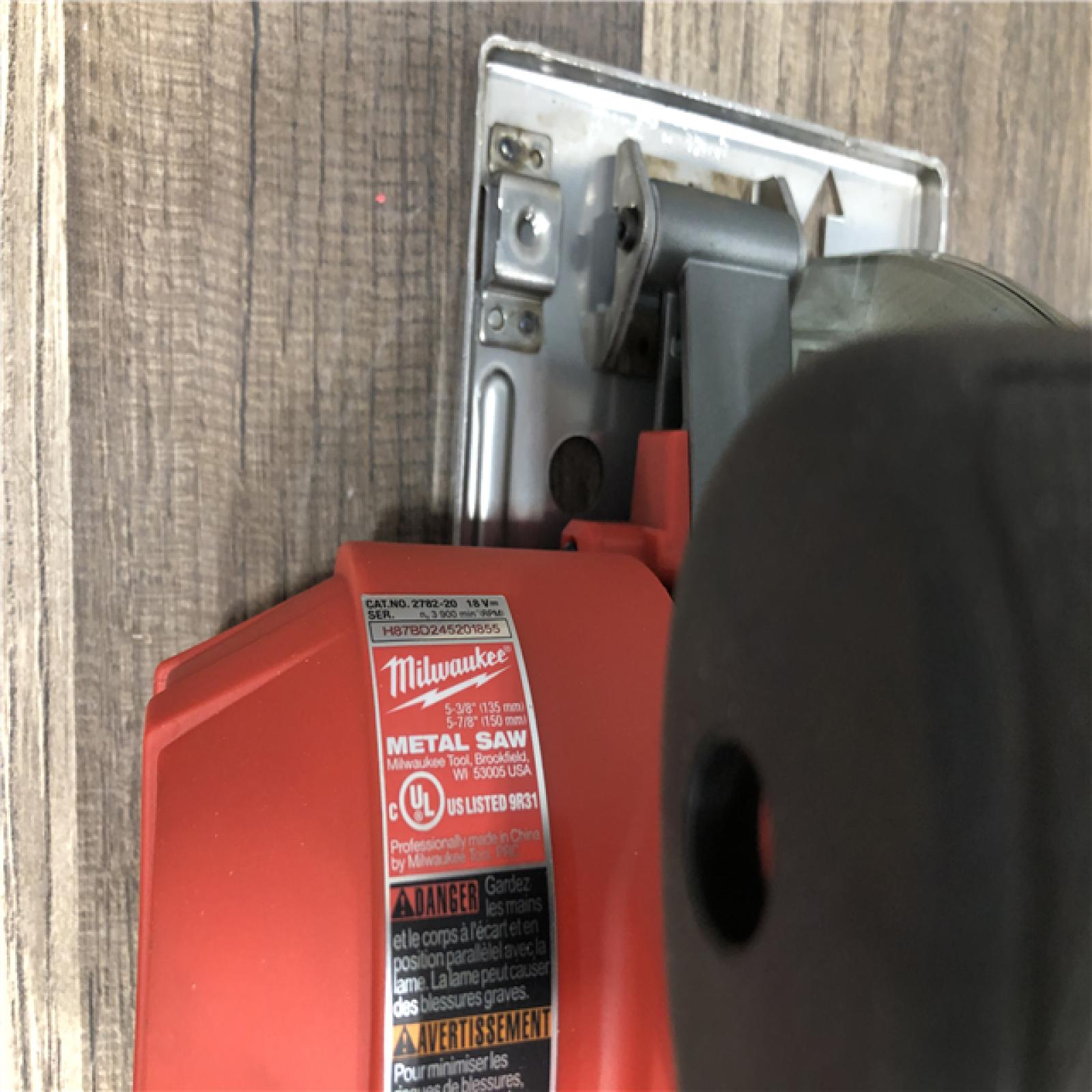 AS-IS Milwaukee FUEL 18V Lithium-Ion Brushless Cordless Metal Cutting 5-3/8 in. Circular Saw (Tool-Only)