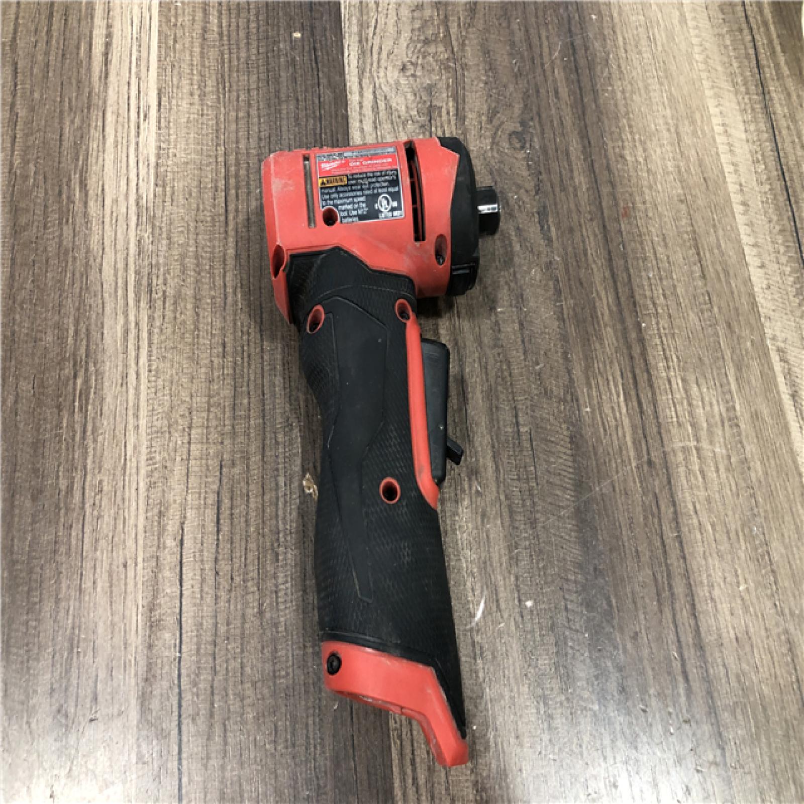 AS-IS Milwaukee  FUEL 12V Lithium-Ion Brushless Cordless 1/4 in. Right Angle Die Grinder (Tool-Only)