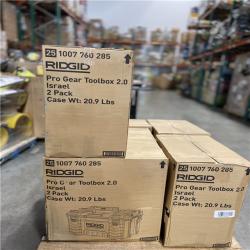 DALLAS LOCATION - RIDGID Pro Gear System Gen 2.0 Stackable Durable 2 Pack - (6 UNITS)