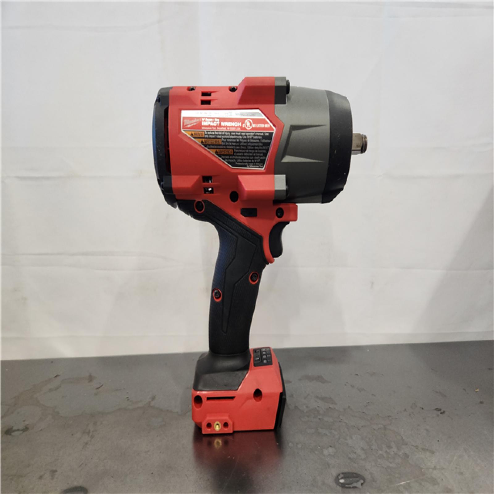 AS-IS- Milwaukee FUEL 18V Lithium-Ion Brushless Cordless 1/2 in. Impact Wrench with Friction Ring (Tool-Only)
