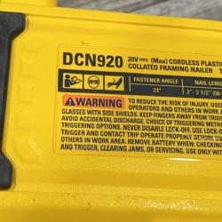 AS-IS DEWALT 20-Volt 21° Cordless Framing Nailer (Tool-Only)