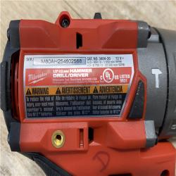 AS-IS Milwaukee FUEL 12-Volt Lithium-Ion Brushless Cordless Hammer Drill and Impact Driver Combo Kit