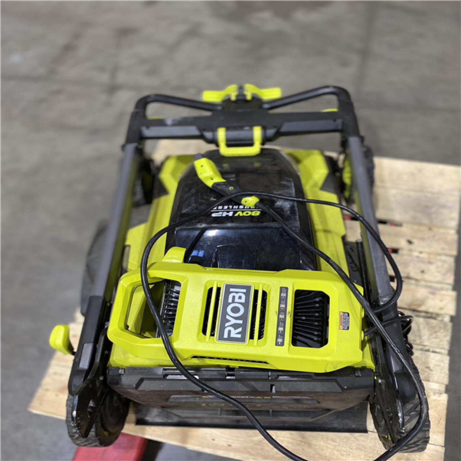 Dallas Location - As-Is RYOBI 80V HP Brushless Battery Cordless Electric 30 in. Multi-Blade Lawn Mower with Battery and Charger