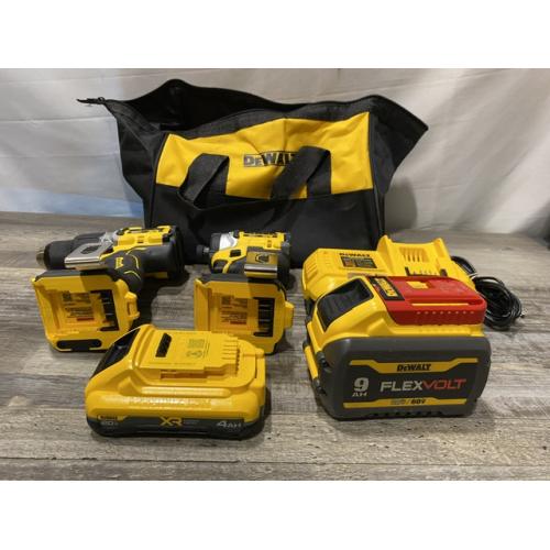 AS-IS DEWALT 20V Lithium-Ion Cordless 2-Tool Combo Kit
