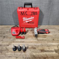 HOUSTON LOCATION - AS-IS Milwaukee M12 12V Lithium-Ion Cordless PEX Expansion Tool Kit with (2) 1.5 Ah Batteries  (3) Expansion Heads and Hard Case