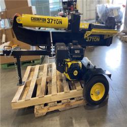 DALLAS LOCATION - Champion Power Equipment 37 Ton 338 cc Gas Powered Full Beam Log Splitter w/ Vertical/Horizontal Operation