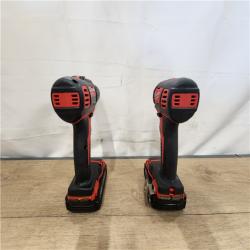 AS-IS- Milwaukee  18V Lithium-Ion Cordless Drill Driver/Impact Driver Combo Kit