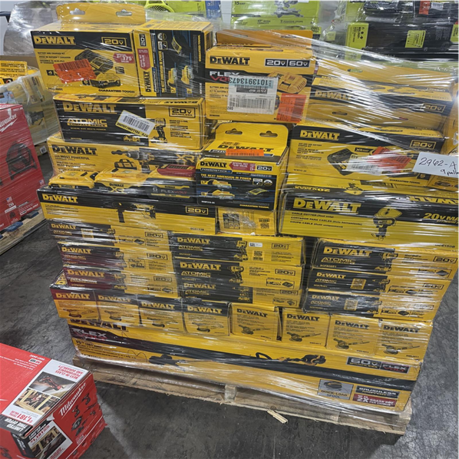 Pittston Location As-Is Power Tools Partial Truckload (9 Pallets) 2962-A
