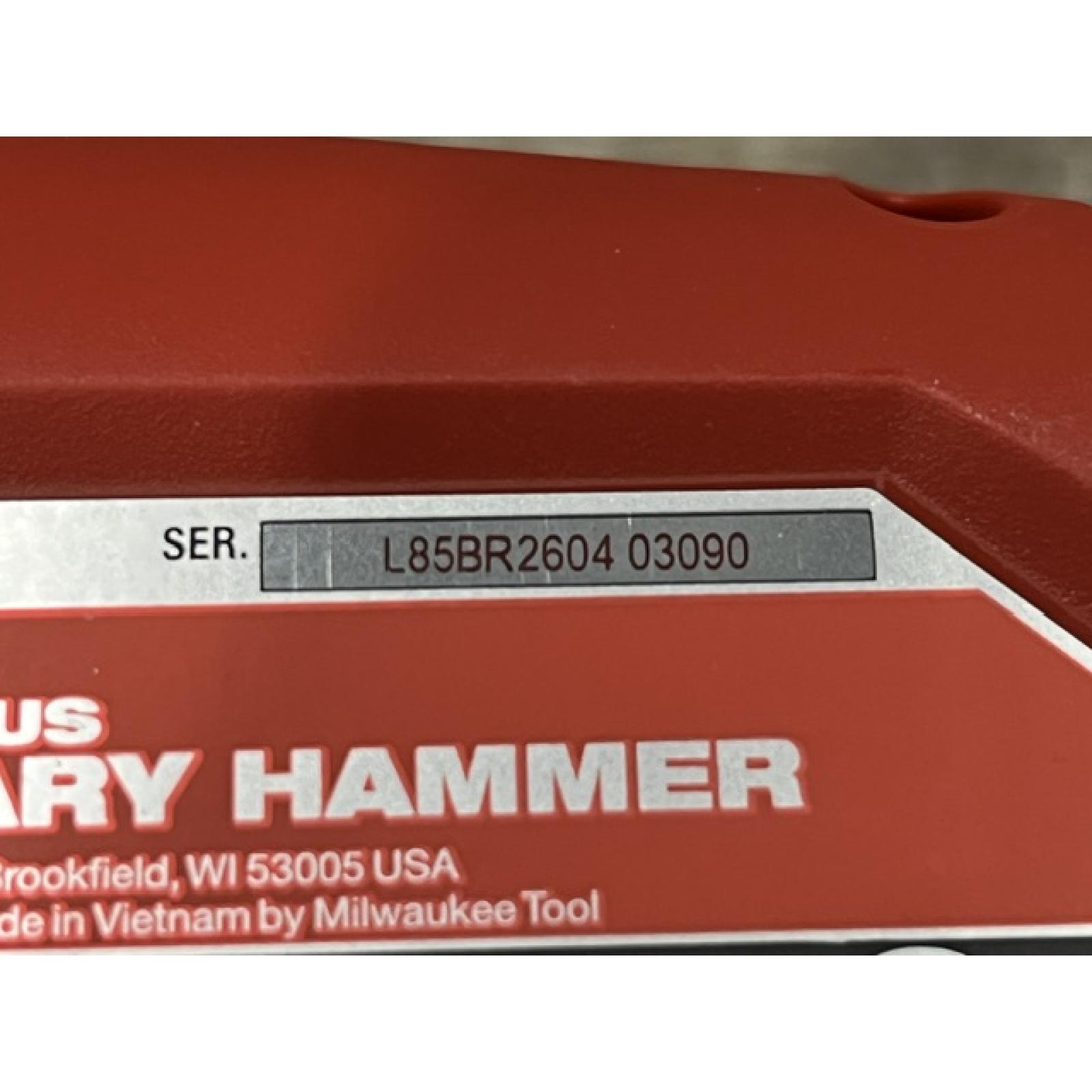 AS-IS Milwaukee  FUEL 18V Lithium-Ion Brushless Cordless 1 in. SDS-Plus Rotary Hammer (Tool-Only)