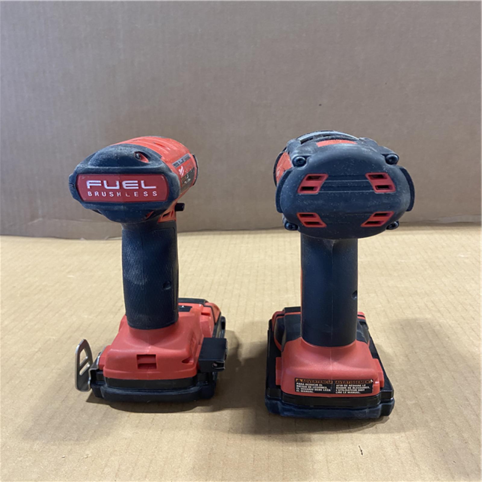 AS-IS MILWAUKEE M18 18-Volt Lithium-Ion Brushless Cordless FUEL Combo Kit (5-Tool) with 2-Batteries  1-Charger  and Tool Bag