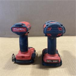 AS-IS MILWAUKEE M18 18-Volt Lithium-Ion Brushless Cordless FUEL Combo Kit (5-Tool) with 2-Batteries  1-Charger  and Tool Bag