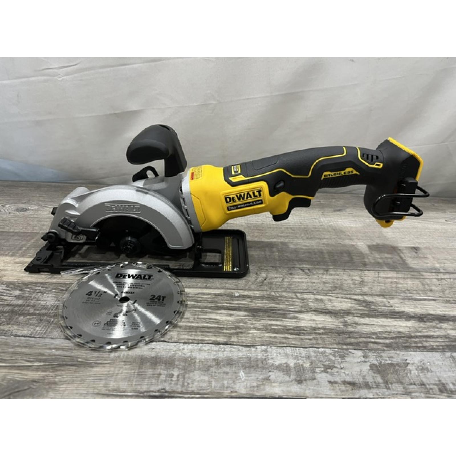 AS-IS DEWALT ATOMIC 20V MAX Cordless Brushless 4-1/2 in. Circular Saw (Tool Only)