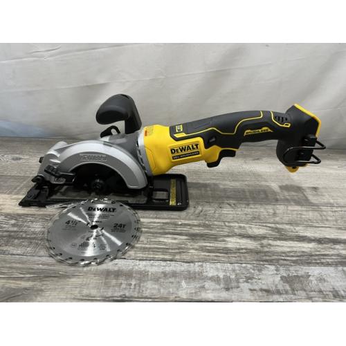 AS-IS DEWALT ATOMIC 20V MAX Cordless Brushless 4-1/2 in. Circular Saw (Tool Only)