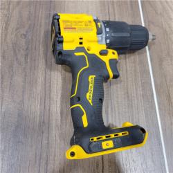 AS-IS DEWALT ATOMIC 20-Volt Lithium-Ion Cordless 1/2 in. Compact Hammer Drill with 3.0Ah Battery, Charger and Bag