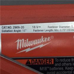 AS-IS Milwaukee M18 FUEL 18V Cordless Coil Roofing Nailer (Tool Only)