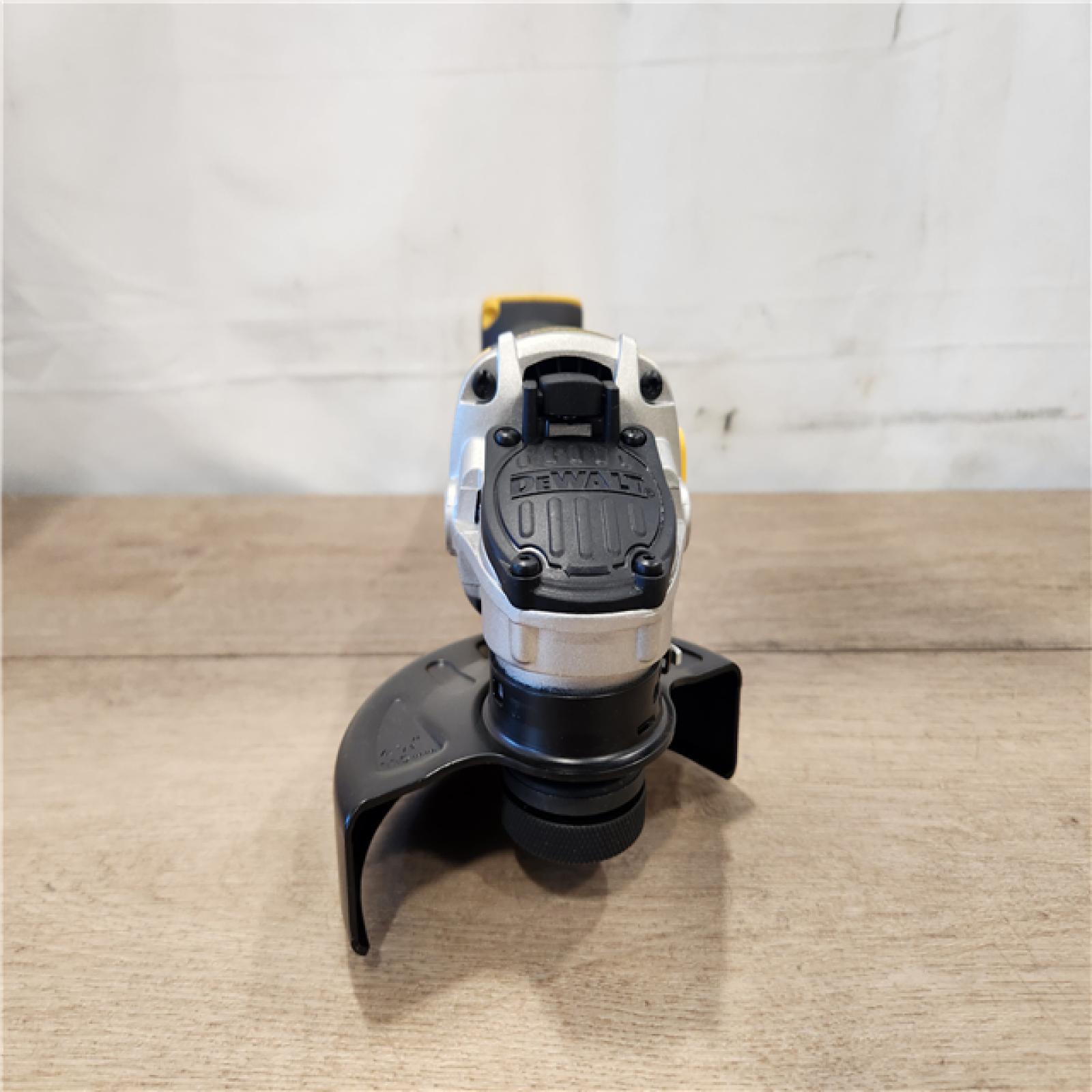 AS-IS- DEWALT 20V MAX XR Cordless Brushless 4.5 in. Slide Switch Small Angle Grinder with Kickback Brake (Tool Only)