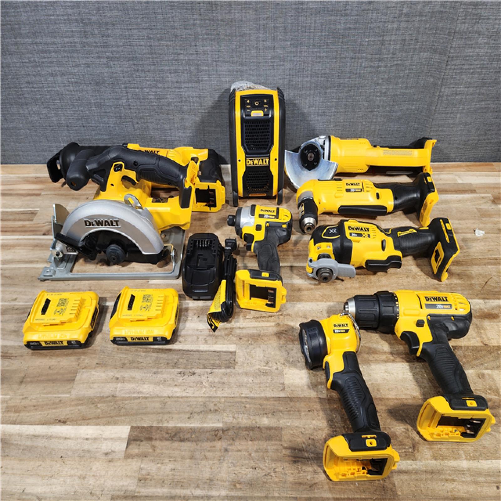 HOUSTON LOCATION - AS - IS DEWALT 20V MAX Cordless 9 Tool Combo Kit