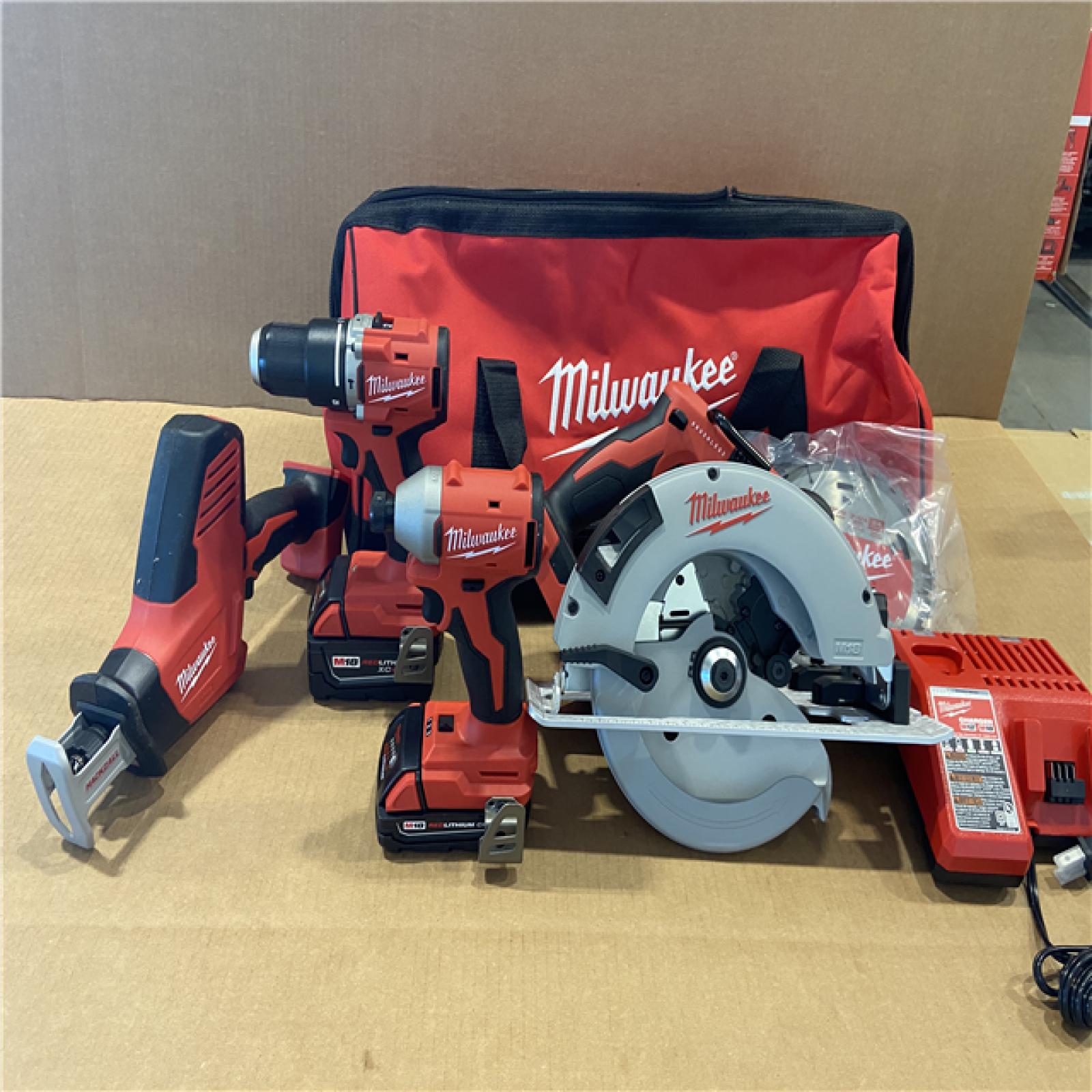 AS-IS Milwaukee M18 4-Tool Combo Kit