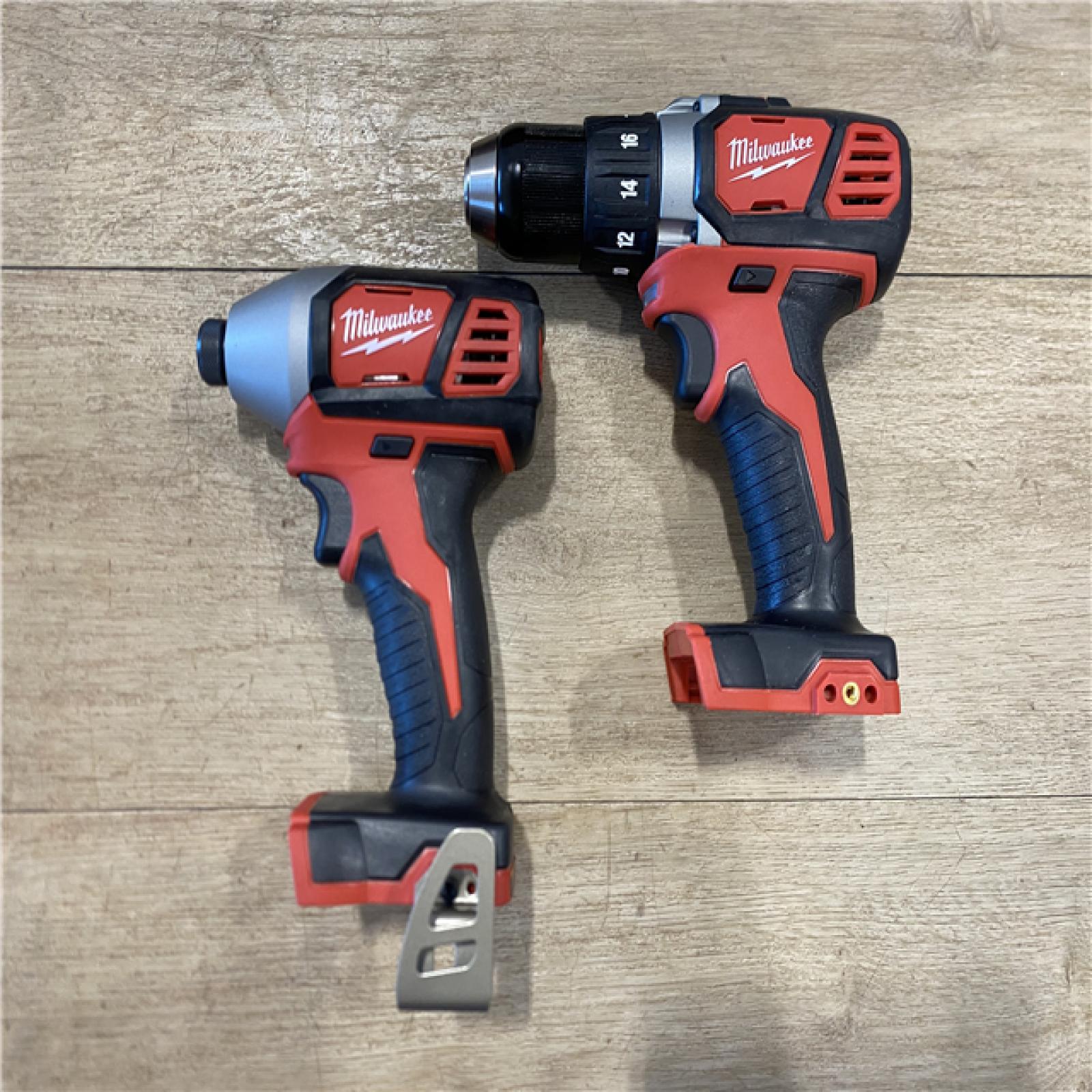 AS-IS Milwaukee 18V Lithium-Ion Cordless Drill Driver/Impact Driver Combo Kit