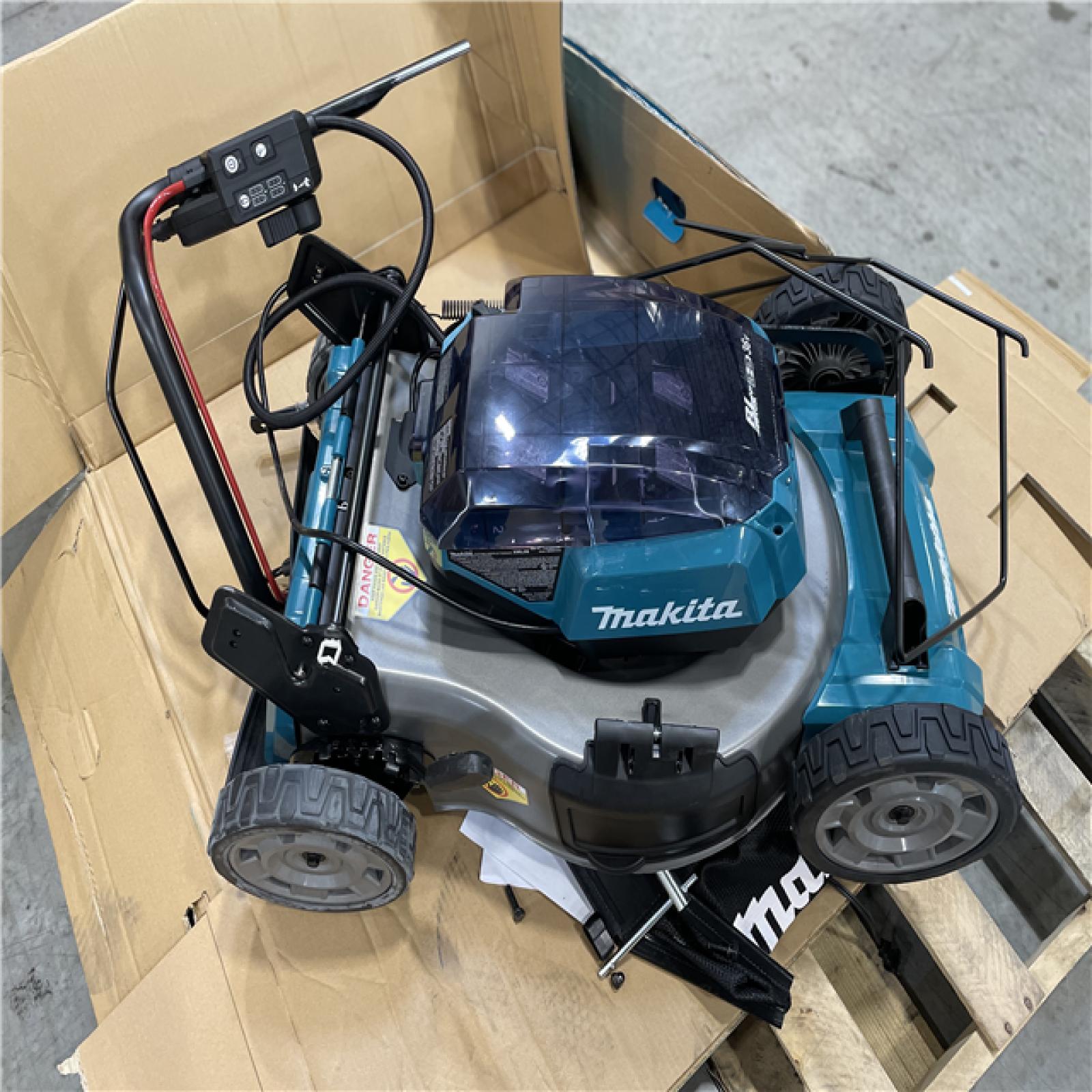 DALLAS LOCATION - MAKITA 21 in. 18V X2 (36V) LXT Lithium-Ion Cordless Walk Behind Self Propelled Lawn Mower