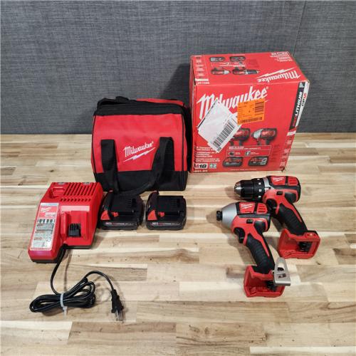 HOUSTON LOCATION - AS-IS Milwaukee M18 Brushed Cordless (2-Tool) Drill/Driver and Impact Driver Kit