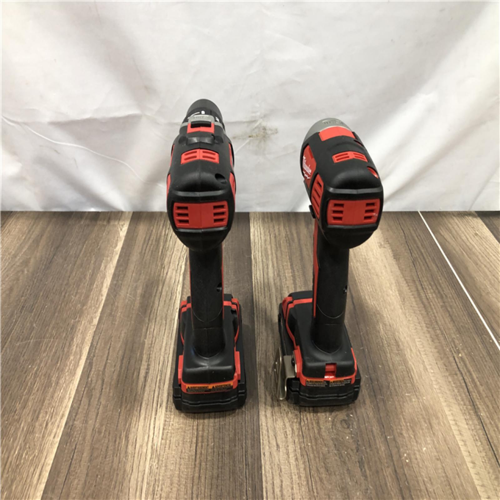 AS-IS Milwaukee 18V Lithium-Ion Cordless Drill Driver/Impact Driver Combo Kit