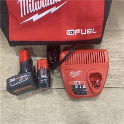 AS-IS Milwaukee FUEL 12-Volt Lithium-Ion Brushless Cordless Hammer Drill and Impact Driver Combo Kit