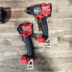 HOUSTON LOCATION - AS-IS MILWAUKEE FUEL 18V Lithium-Ion Brushless Cordless Hammer Drill and Impact Driver Combo Kit