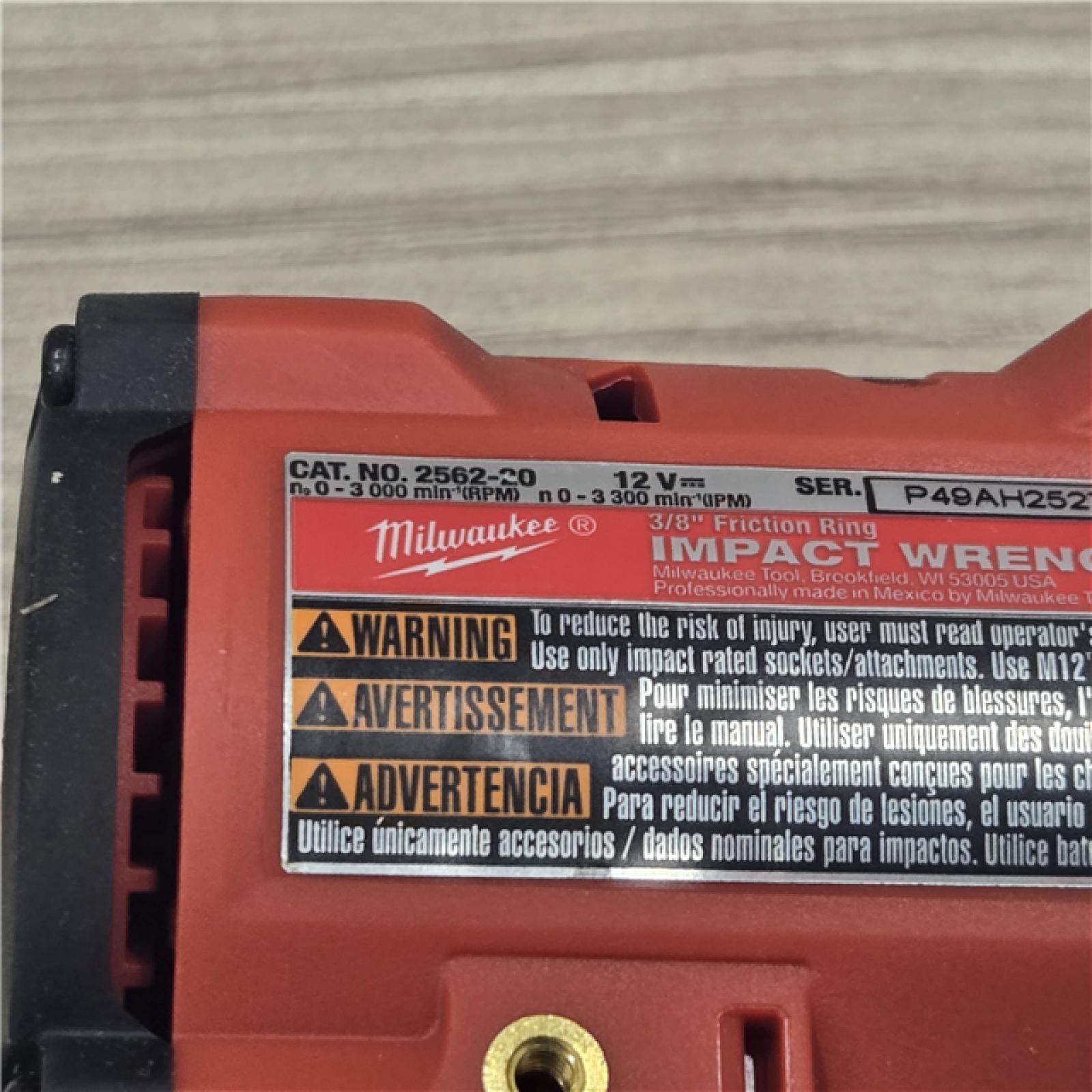 AS-IS Milwaukee M12 FUEL M12 3/8 in. Cordless High Torque Impact Wrench (Tool-Only)