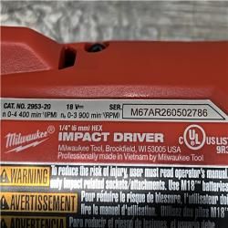 AS-IS Milwaukee FUEL 18V Lithium-Ion Brushless Cordless 1/4 in. Hex Impact Driver Kit