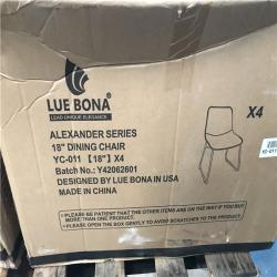 California AS-IS Alexander Series Dining Chair Set X4 (3), And Cozyman Abraham Series Counter Height Stool Set X4 (1)