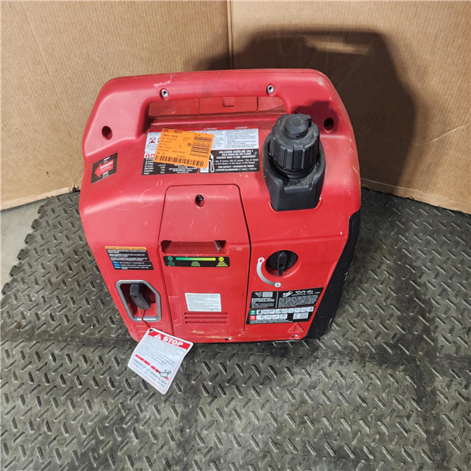 HOUSTON LOCATION - AS-IS 1500-Watt Recoil Start Gasoline Powered Ultra-Light Inverter Generator with 60cc OHV Engine and CO Sensor Shutdown
