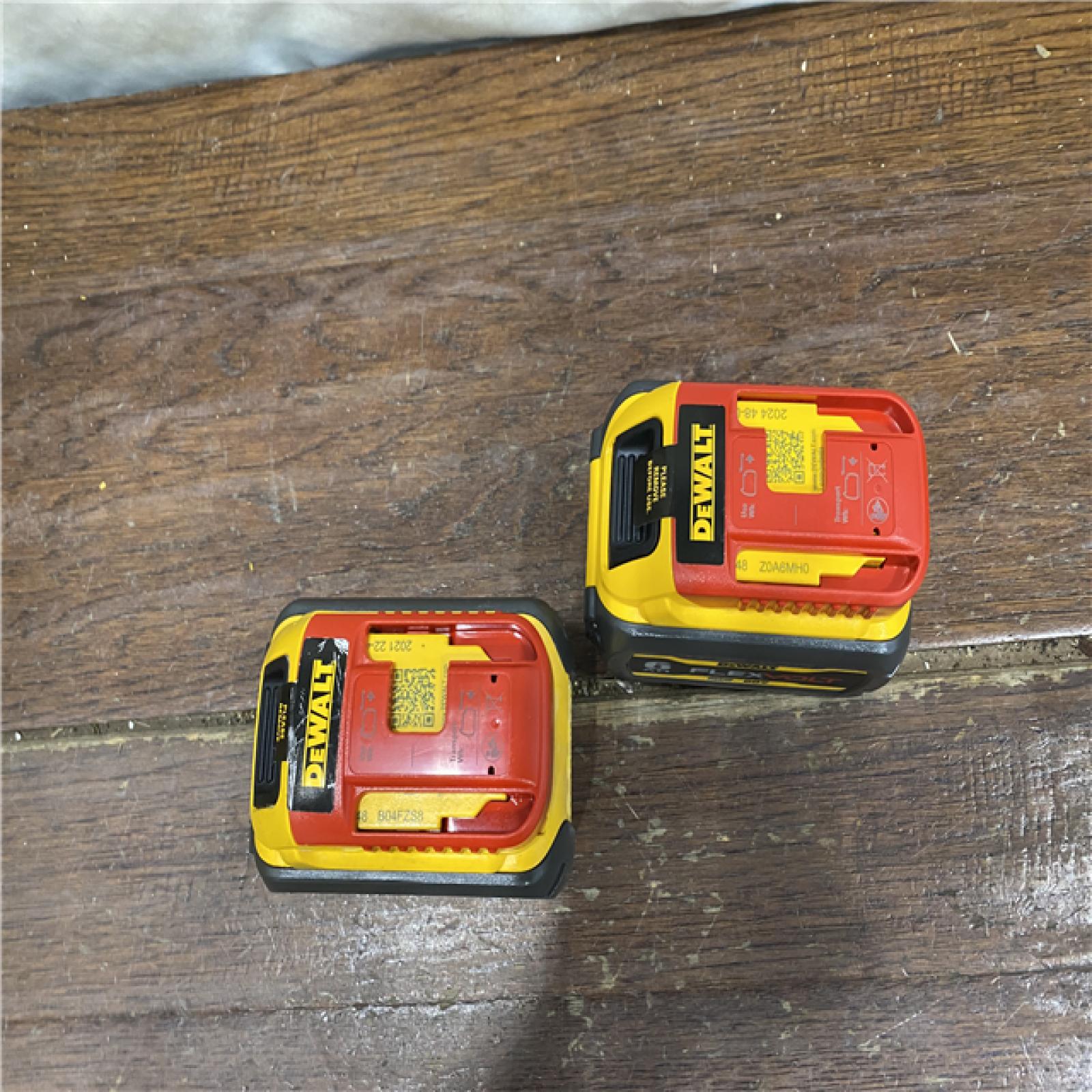 AS-IS DEWALT FLEXVOLT 20V/60V MAX Lithium-Ion 6.0Ah Battery Pack (2 Pack)